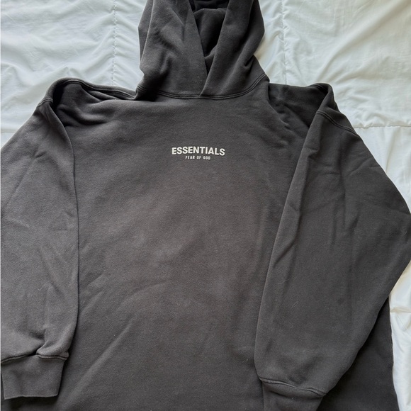 Essentials Fear of God Black Hoodie - Unisex M - Picture 2 of 4